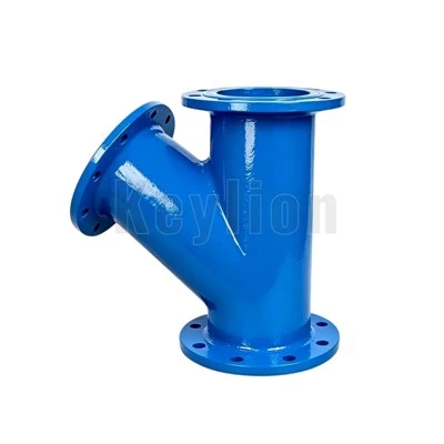 Tee ochrol Flanged Haearn Hydwyth 45 Gradd